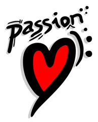 Passion heart art