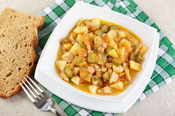 Azu — a traditional dish of Tatar cuisine