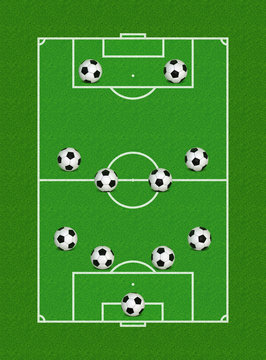 4-4-2 Soccer Formation