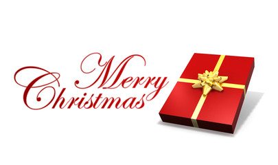 isolated gift box on white