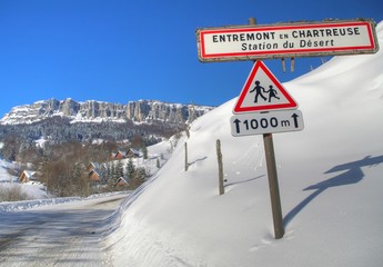 station du désert d'entremont en chartreuse - savoie