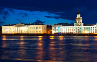 View of St. Petersburg  in night