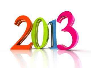 Happy New Year 2013 calendar background