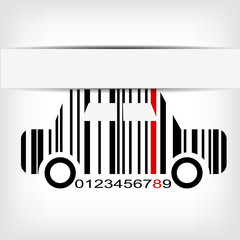 Barcode image with red strip