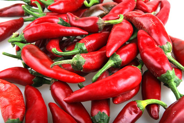Red chilli peppers.