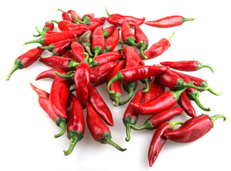 Red chilli peppers.
