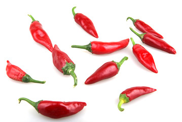 Red chilli peppers.