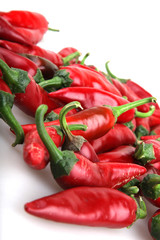Red chilli peppers.