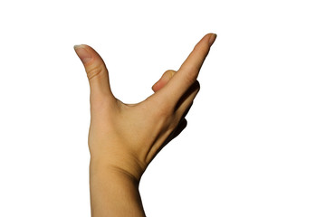 Hand beim Präsentieren/Halten/Zeigen