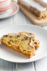 sliced christmas stollen