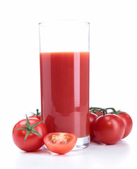 isolated tomato juice