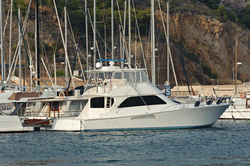 Fototapeta premium Yatch anchored