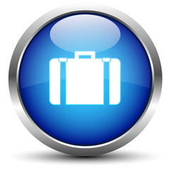 Koffer Button Blau