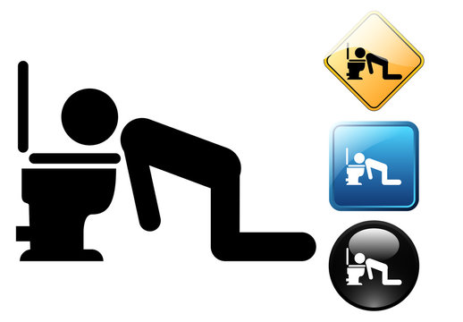 Drunk pictogram and icons