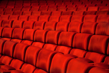 Naklejka premium red armchairs background