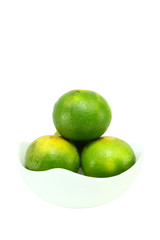 lemon on a white background
