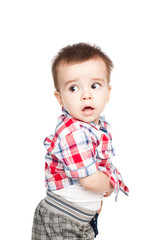 Portrait of happy little boy