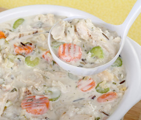 Serving Chicken Soup