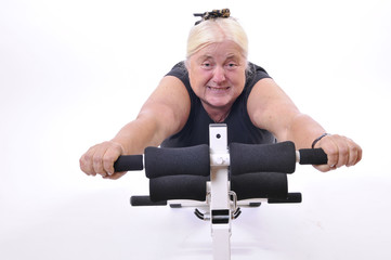 Seniorin beim Sport