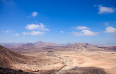 Northern Fuerteventura, view west from Montana Roja (Red mountai