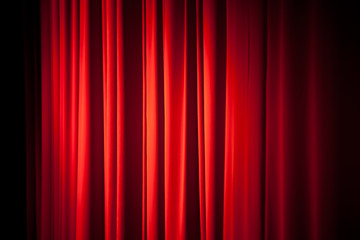 Red theatrical curtain background texture