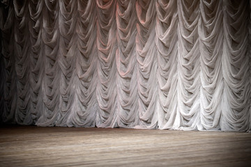 Empty theatrical stage background