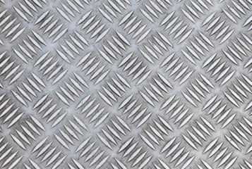 Closeup texture of diamond metal plate with details