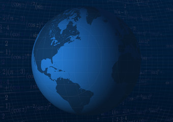 background with globe