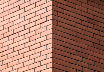 Abstract background with corner of decorative brick wall