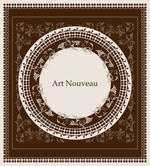 art nouveau design floral design