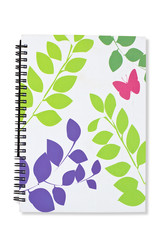 Blank book cover white