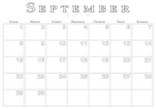 Calendar for 9/2013