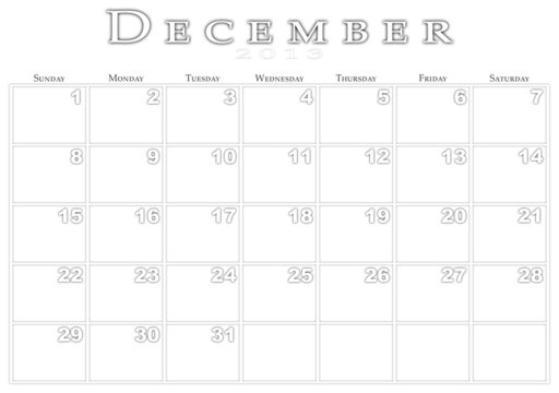 Calendar for 12/2013