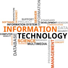 word cloud - information technology