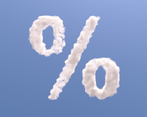 Obraz premium Percent shape clouds