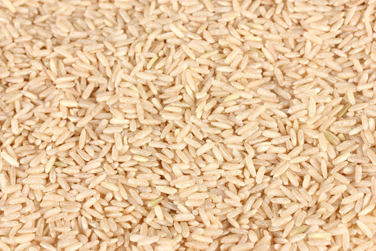 Background  brown rice
