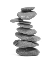 balanced zen stones