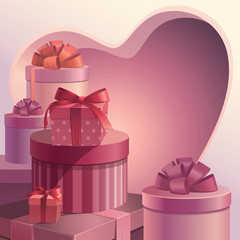 valentine gifts heart template