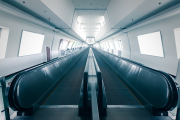 Fototapeta premium escalator in airport