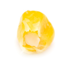 corn on a white background. macro