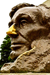 Fototapeta premium Abraham Lincoln Memorial - lincoln stares