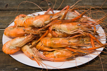 Boiled shrimp