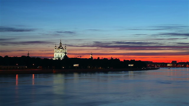 Smolny cathedral. St.Petersburg, Russia