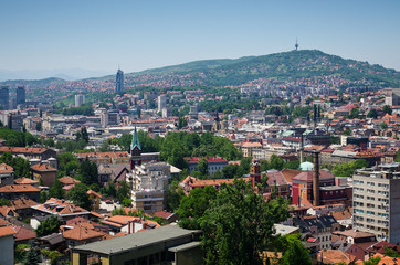 Fototapeta na wymiar Cityscape Sarajewo