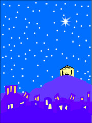 Bethlehem christmas background