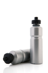 Grey sport water bottles