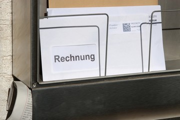 Rechnung im Briefkasten