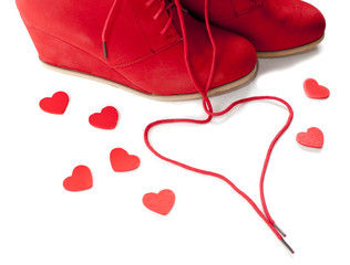 chaussures femme amoureuse saint Valentin rencontre