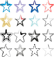 Obraz premium Starlets - Stars - Shapes