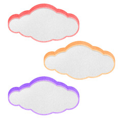 Paper texture ,Talk tag on white background